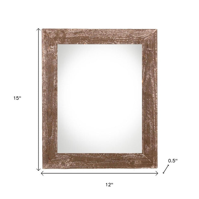 9" x 12" Brown Wood Hanging Picture Frame HomeRoots