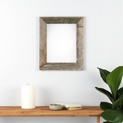 9" x 12" Gray Solid Wood Hanging Picture Frame HomeRoots