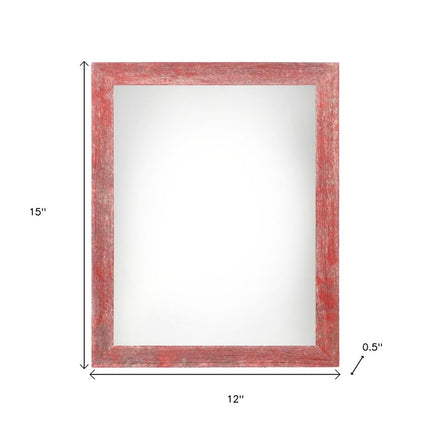 9" x 12" Red Wood Hanging Picture Frame HomeRoots