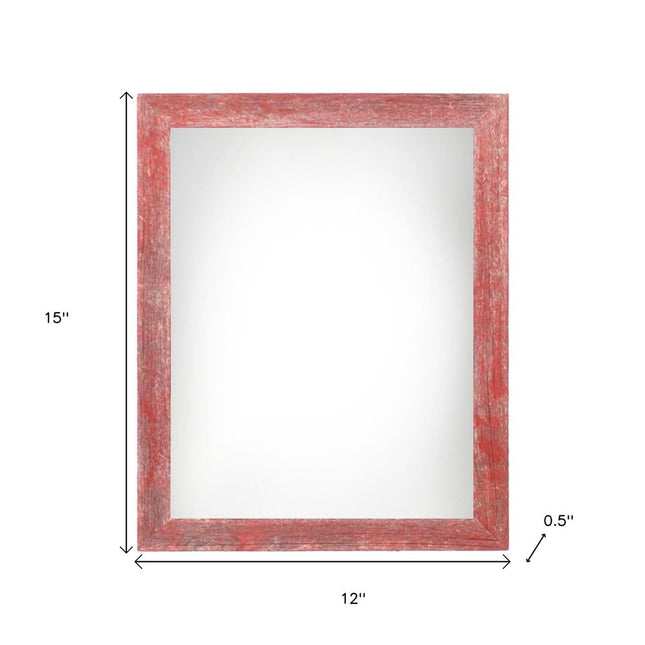 9" x 12" Red Wood Hanging Picture Frame HomeRoots