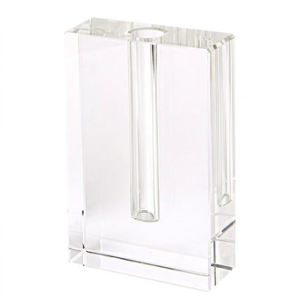 6" Clear Square Crystal Glass Table Vase HomeRoots