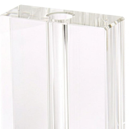 6" Clear Square Crystal Glass Table Vase HomeRoots