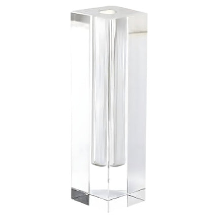 10" Clear Cylinder Crystal Glass Table Vase HomeRoots