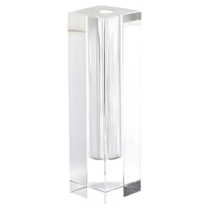 10" Clear Cylinder Crystal Glass Table Vase HomeRoots