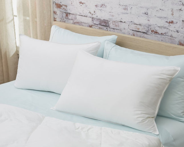 Set of Two Down Alternative Firm King Size Bed Pillows HomeRoots