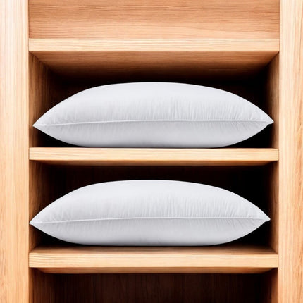 Set of Two Down Alternative Firm King Size Bed Pillows HomeRoots