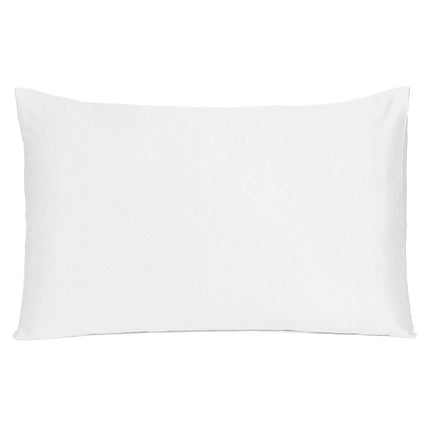 White Dreamy Set Of 2 Silky Satin King Pillowcases HomeRoots