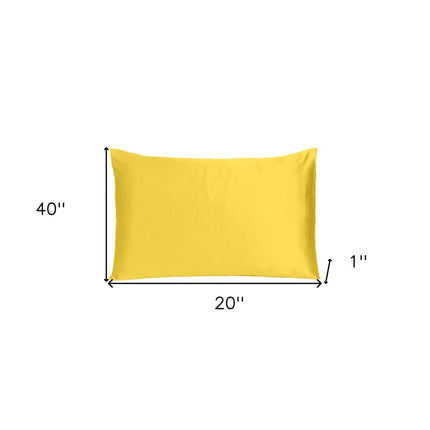Lemon Dreamy Set Of 2 Silky Satin King Pillowcases HomeRoots