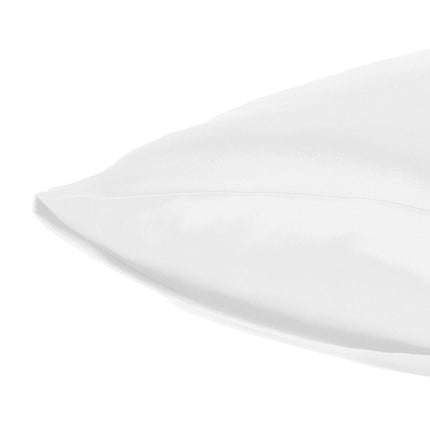 Set Of Two White Silky Satin Standard Pillowcases HomeRoots