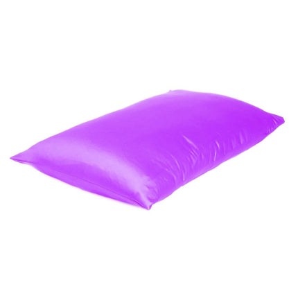 Violet Dreamy Set Of 2 Silky Satin Standard Pillowcases HomeRoots