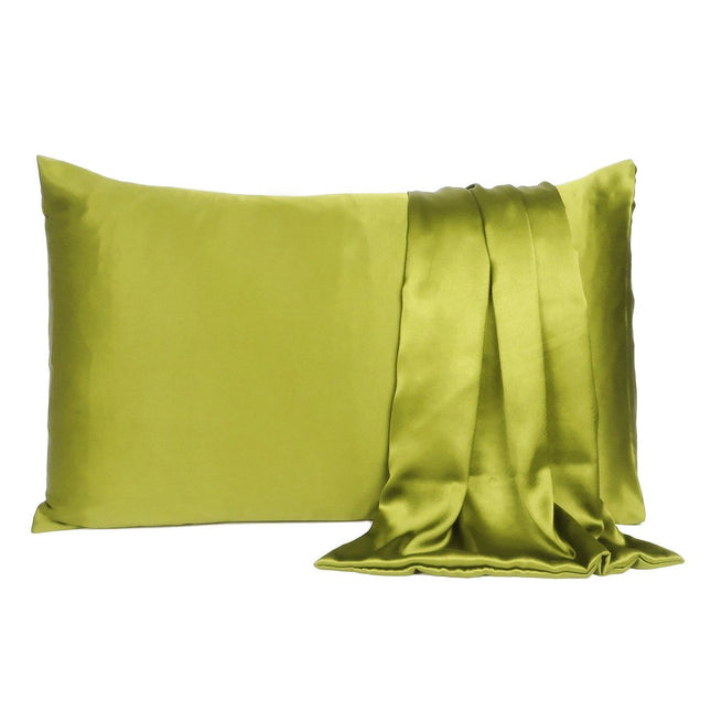 Lemongrass Dreamy Set Of 2 Silky Satin Standard Pillowcases HomeRoots