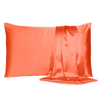 Poppy Dreamy Set Of 2 Silky Satin Queen Pillowcases HomeRoots