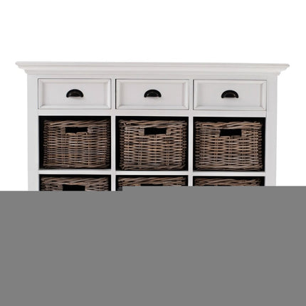 Modern Farmhouse Buffet Server With Basket Set HomeRoots