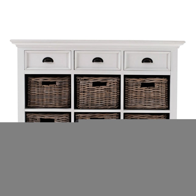Modern Farmhouse Buffet Server With Basket Set HomeRoots