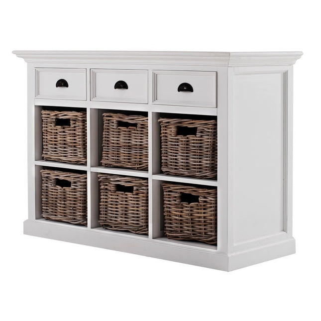 Modern Farmhouse Buffet Server With Basket Set HomeRoots