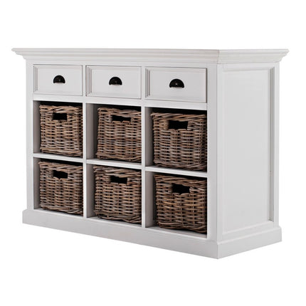 Modern Farmhouse Buffet Server With Basket Set HomeRoots