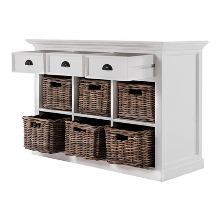 Modern Farmhouse Buffet Server With Basket Set HomeRoots