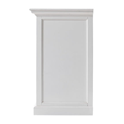 57" White Wood Two Drawer Buffet Table HomeRoots