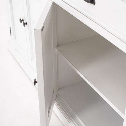 Modern Farmhouse Brown And White Buffet Server HomeRoots
