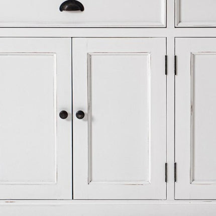 Modern Farmhouse Brown And White Buffet Server HomeRoots