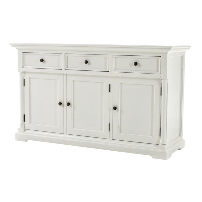 Modern Farm White Three Door Buffet Server HomeRoots