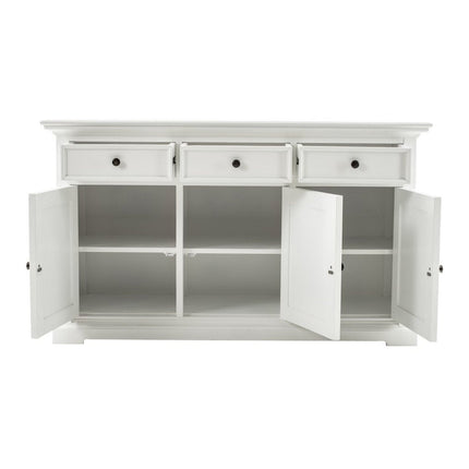 Modern Farm White Three Door Buffet Server HomeRoots