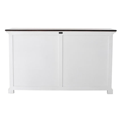 Modern Farm Brown And White Two Door Buffet Server HomeRoots