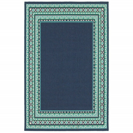 Blue and Green Indoor Outdoor Area Rug HomeRoots