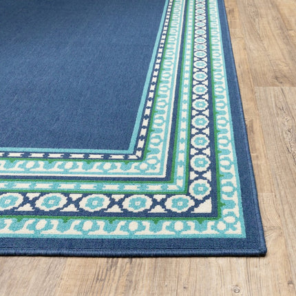 Blue and Green Indoor Outdoor Area Rug HomeRoots