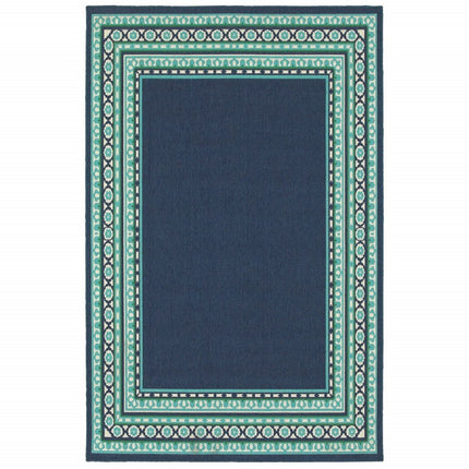 Blue and Green Indoor Outdoor Area Rug HomeRoots