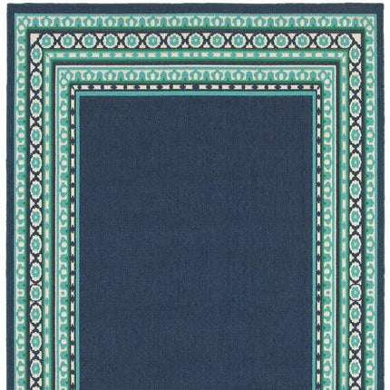 Blue and Green Indoor Outdoor Area Rug HomeRoots