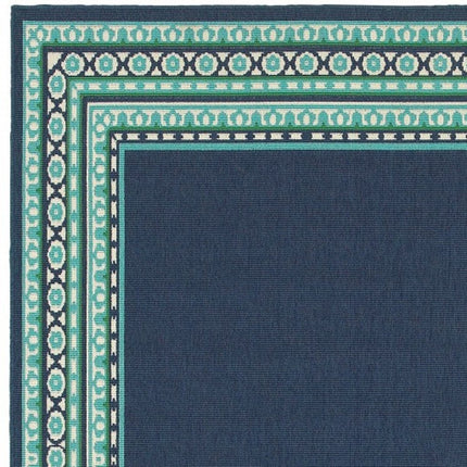 Blue and Green Indoor Outdoor Area Rug HomeRoots