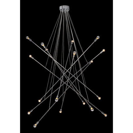 Silver Multi Light Metal Dimmable Chandelier HomeRoots