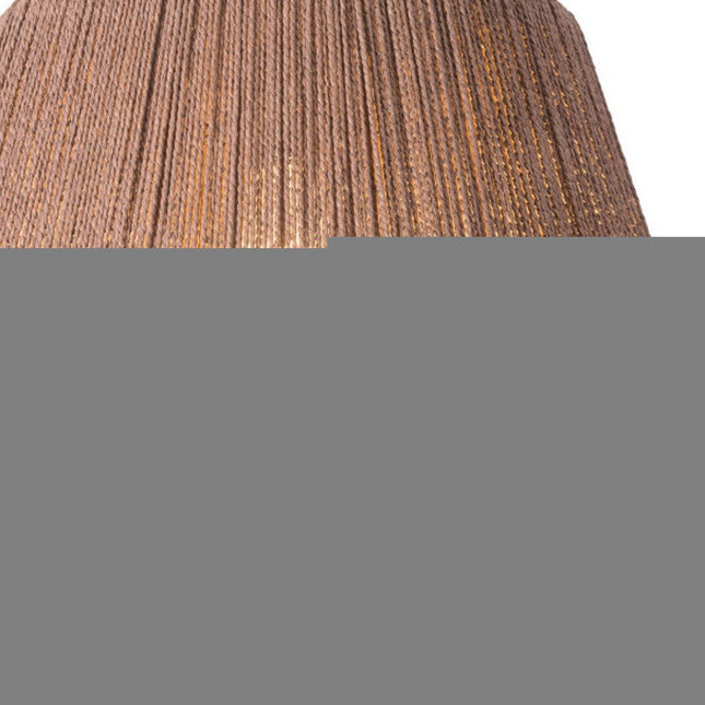 Brown Woven Paper String Hanging Pendent Lamp HomeRoots