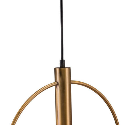 Gold Ring Metal Dimmable Chandelier HomeRoots