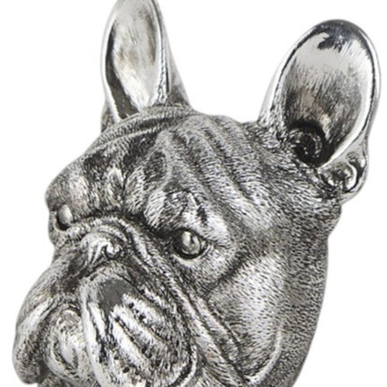 Set of Two 6" Silver Metal Dog Decorative Bookends HomeRoots