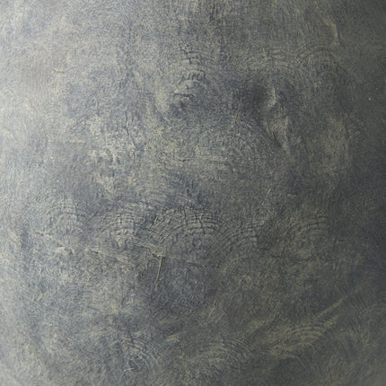 23" Gray Oval Distressed Ceramic Floor Vase HomeRoots
