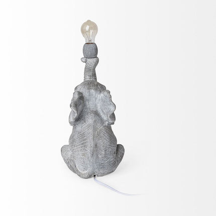 16" Gray Lamp Base LED HomeRoots