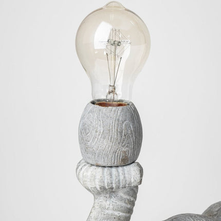 16" Gray Lamp Base LED HomeRoots