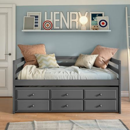 ACME 39235 Darcie Captain Bed, Gray Finish
