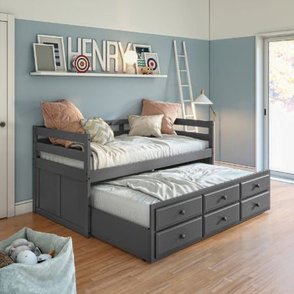 ACME 39235 Darcie Captain Bed, Gray Finish