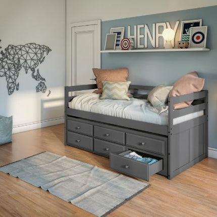 ACME 39235 Darcie Captain Bed, Gray Finish