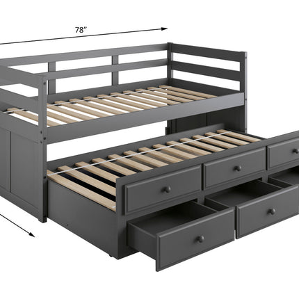 ACME 39235 Darcie Captain Bed, Gray Finish