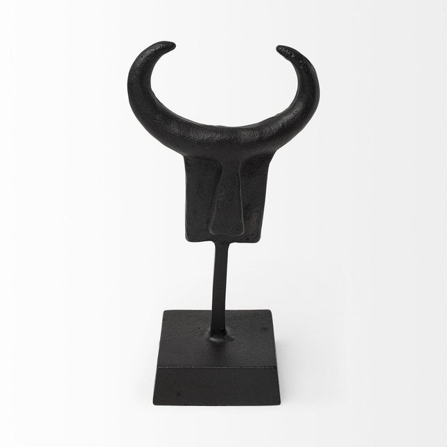 Black Metal Tribal Inspired Sculpture HomeRoots