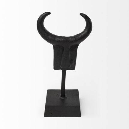 Black Metal Tribal Inspired Sculpture HomeRoots