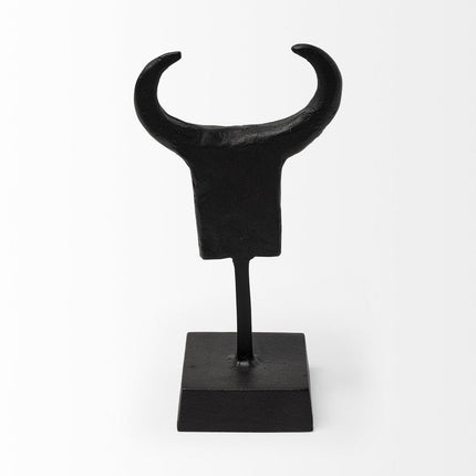 Black Metal Tribal Inspired Sculpture HomeRoots