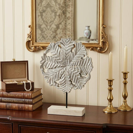 Petite Wood And Metal Floral Decor Piece HomeRoots