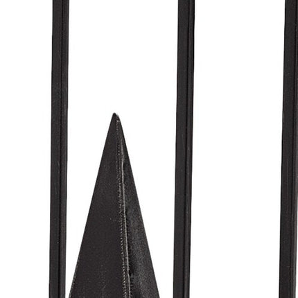 Black Metal Framed Pyramid Sculpture HomeRoots