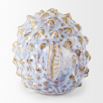 Petite Off White Puffer Fish Sculpture HomeRoots