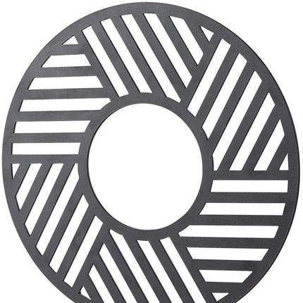 Black Metal Round Geometric Sculpture HomeRoots